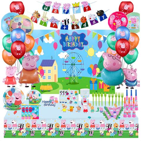 Peppa Pig Birthday Party Decorations Supplies 244 Pieces | Shop Today ...