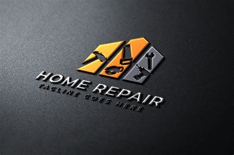 Home Repair Logo Template, #Ad #Repair #Home #Template #Logo | Handyman ...