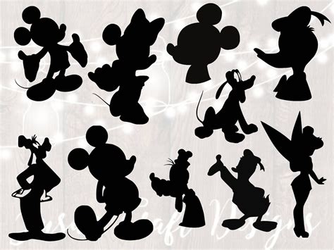 Mickey Mouse Outline Silhouette SVG