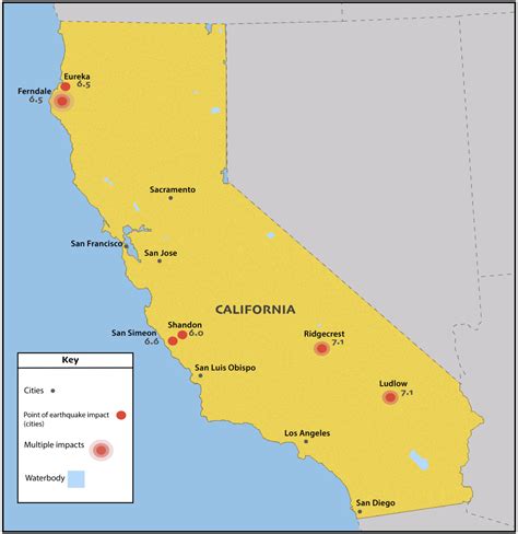 10 earthquakes In California of highest magnitude since 1999 | The ...