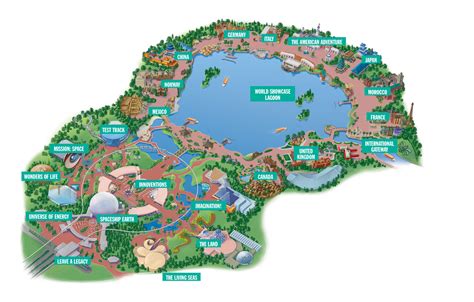 Disney Parks - Epcot Map and Epcot Photos - Orlando vacation home ...