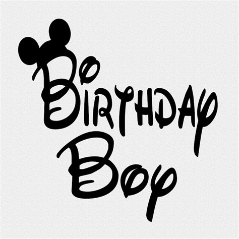 Mickey Mouse Svg Disney Svg Happy Birthday Svg Birthday Boy Etsy ...