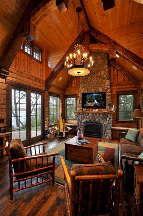 49 Superb Cozy and Rustic Cabin Style Living Rooms Ideas / FresHOUZ.com ...