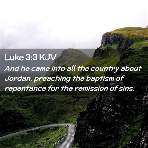 Luke 3:3 KJV Bible Verse Images