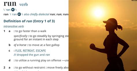 'Run' Is the Most Complex Word in the English Language with Over 600 ...