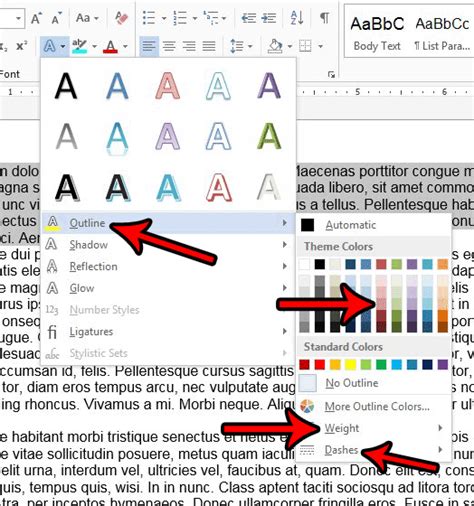 How to Outline Font in Word 2013 - Solve Your Tech