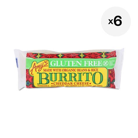 Amy's Gluten Free Bean & Cheese Burrito, 6 Pack | Thrive Market