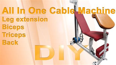 DIY cable All In One fitness Machine with an example of exercises ...