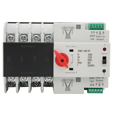 Buy Dual Power Automatic Transfer Switch Circuit Breaker Changeover ...