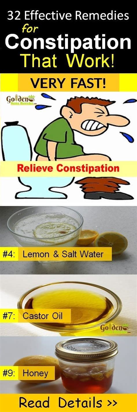 32 Effective Home Remedies To Relieve Constipation Immediately And ...