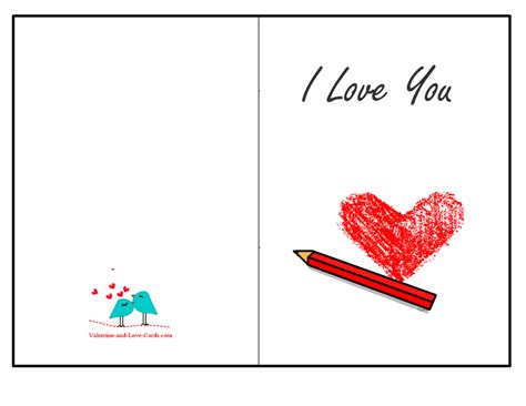 Printable Love You Cards