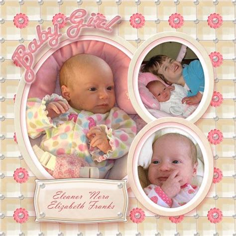 scrapbooking new born ideas | Scrapbook Templates for Newborns & Babies ...