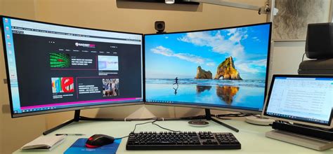 Samsung 32" 4K curved monitor UR590C (dual monitor review)