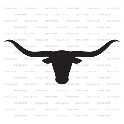 Longhorn Head Outline