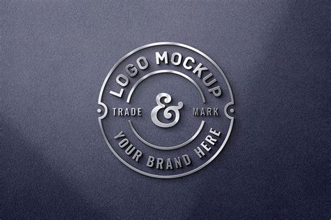 3D Metal Logo Mockup - Mockup World