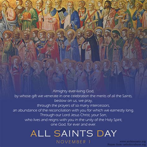 Prayer for the Solemnity of All Saints. | All saints day prayer, All ...