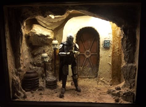 Star Wars Tatooine Desert Diorama / Display Box for 3.75 10 Cm Action ...