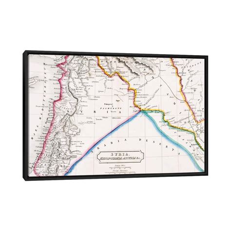 iCanvas "Map of Syria, Mesopotamia, Assyria &c., from 'The Atlas of ...