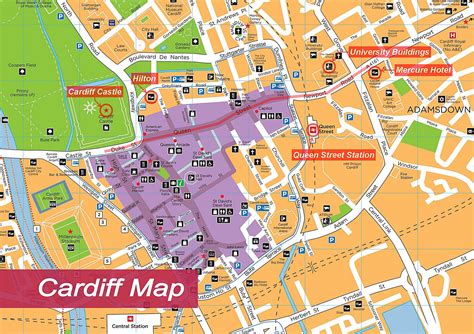 Large Cardiff Maps for Free Download and Print | High-Resolution and ...