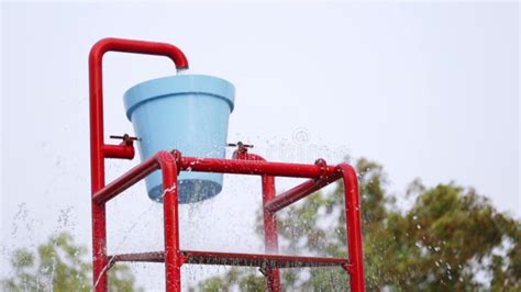 Bucket Splash at Water Park Stock Footage - Video of activity ...