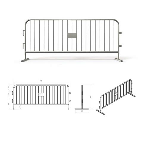 Removable Traffic Road Safety Control Barrier/Steel Barricades with ...