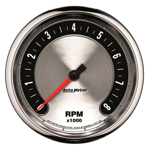 Auto Meter® 1299 - American Muscle Series 5" In-Dash Tachometer Gauge ...