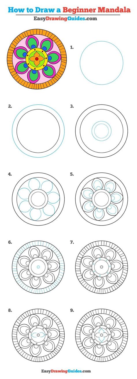 How To Draw A Mandala (beginner Friendly)