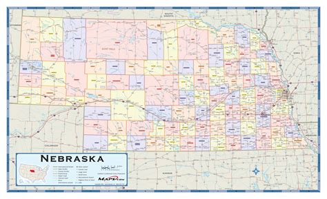 Map Of Nebraska Counties - Free Printable Templates