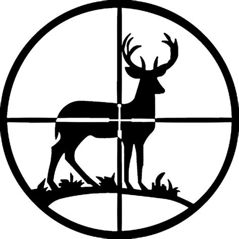 Deer In Crosshairs Svg