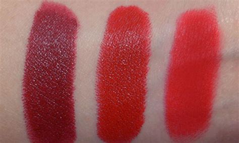 The Makeup Box: MAC Ruby Woo: Lip Swatch, Shade Comparisons and Overview