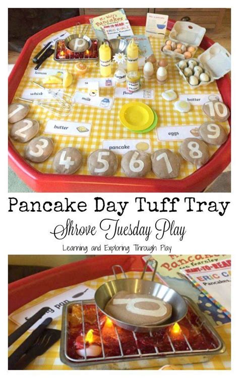 Pancake Day Shrove Tuesday Activities for Kids. Pancake Tuff Tray ...