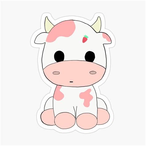 Pink Cow Strawberry Milk Kawaii Wallpapers - Wallpaper Cave