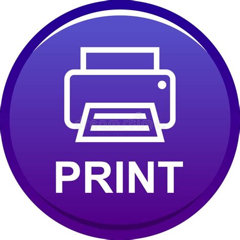 Printer web button icon stock vector. Illustration of paper - 119120588