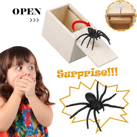 WELLXUNK® Spider Box, 2 Pcs Prank Spider,Spider Joke, Prank Spider Box ...