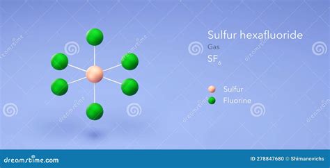 Sulfur Hexafluoride Molecule, Molecular Structures, Sulphur ...