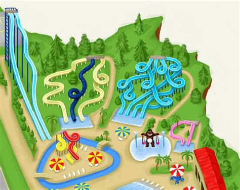 "Mt Olympus Water Park" interactive map by Boris Ignjatovic, via ...