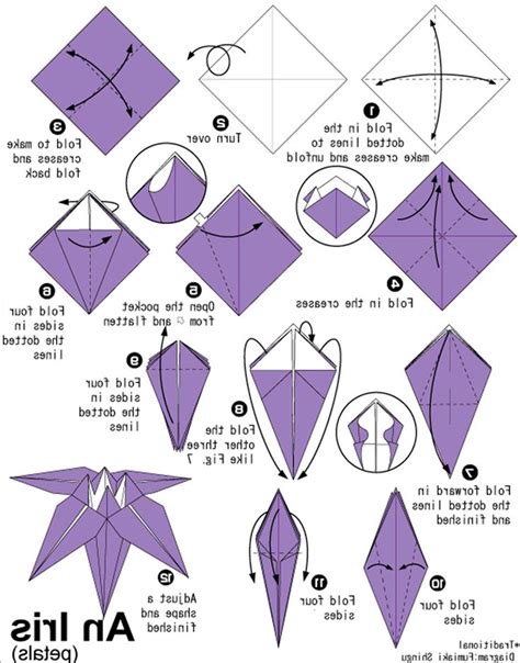 Printable Origami Flowers - Origami