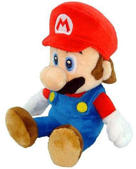 Nintendo New Super Mario Bros Wii Mario 8 Plush Sitting - ToyWiz