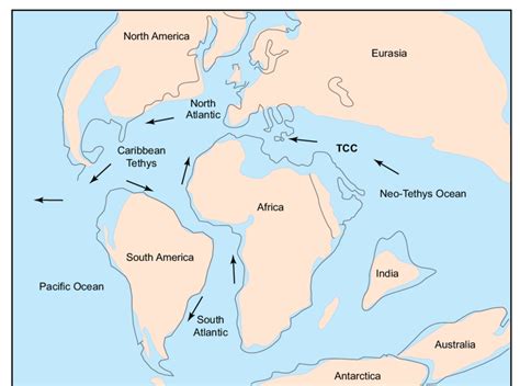 Tethys Sea Map