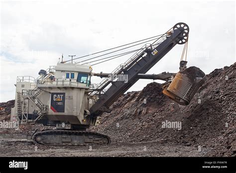 Power shovel is a bucket-equipped machine for digging and loading earth ...