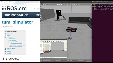 13 Simulación de un DRONE en Gazebo usando TUM Simulator - YouTube