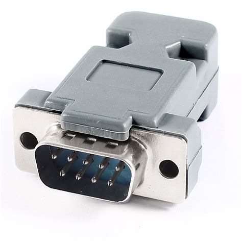 RS232 Serial Port DB9 9 Pin Male Plug PC Computer Cable Connector ...