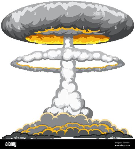 Atomic bomb mushroom cloud illustration Stock Vector Image & Art - Alamy