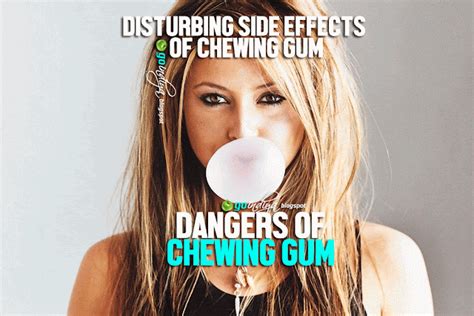 The dangers of chewing gum. Disturbing side effects of chewing gum ...