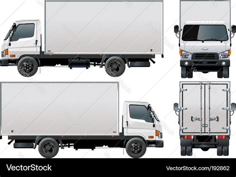 Delivery cargo truck Royalty Free Vector Image