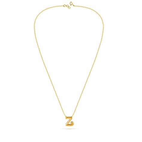 Buy Classic Alphabet Z Gold Necklace Online | CaratLane