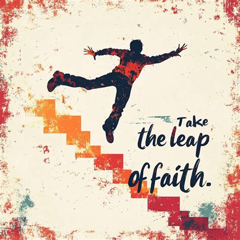 Take the leap of faith | Premium AI-generated image