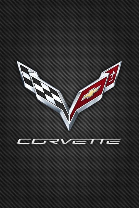 Corvette Logo Wallpaper | Chevrolet corvette, Corvette, Car logos