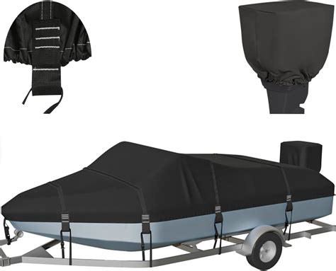 Amazon.com: BOATPRO Boatpro 16 Foot Boat Cover,Waterproof 900D Heavy ...