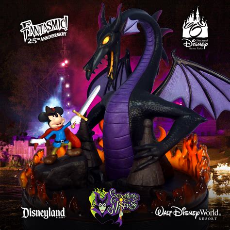 Disneyana Disney Fantasmic Anniversary Mickey Mouse Maleficent Dragon ...